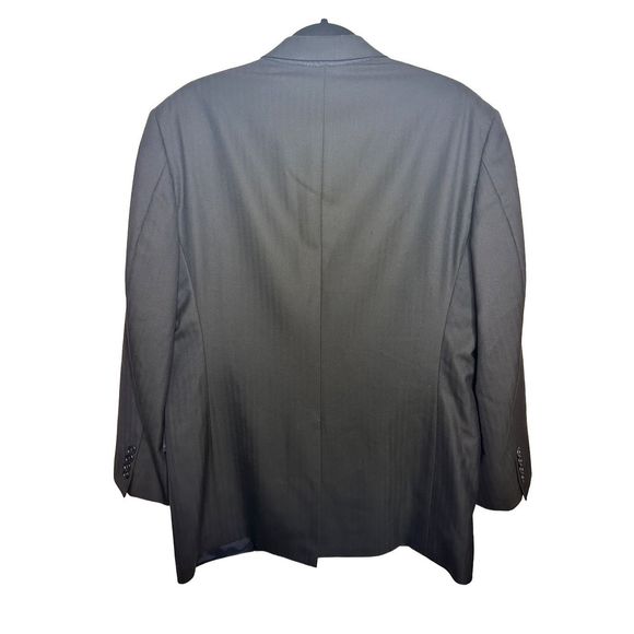 Brooks Brothers 1818 Madison Saxxon Navy 2-Button Striped Size 42R Men’sa - Picture 3 of 9